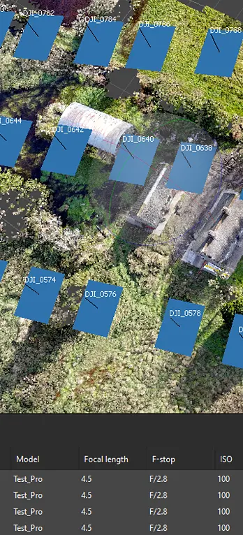 picture of Material Resource with drone camera positions